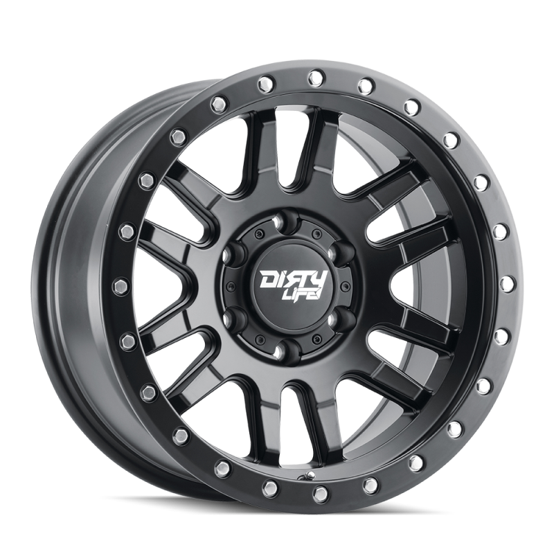 Dirty Life 9309 Canyon Pro 17x9/6x135 BP/0mm Offset/87.1mm Hub Matte Black Wheel - Beadlock Wheels - Cast Dirty Life