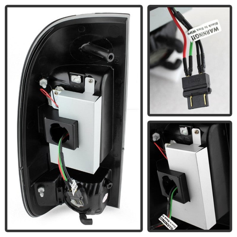 Spyder Ford F150 side 97-03/F250 Super Duty 99-07 LED Tail Lights Blk Smke ALT-YD-FF15097-LED-BSM Tail Lights SPYDER