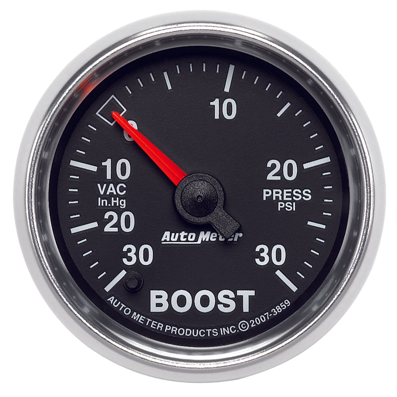 Autometer GS 30inhg-30PSI Digital Vac/Boost Gauge Gauges AutoMeter