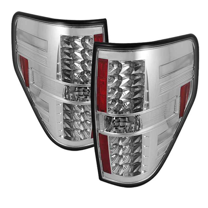 Spyder Ford F150 09-14 LED Tail Lights Chrome ALT-YD-FF15009-LED-C Tail Lights SPYDER