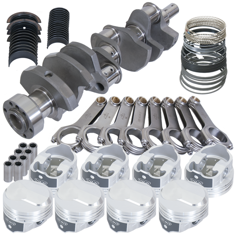 Eagle Chevy 454 1Pc 4.000in Crank 6.135in H-Beam 38cc Dome 4.280in Pistons Rotating Assembly Rotating Assemblies Eagle