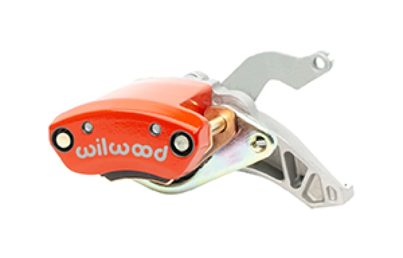 Wilwood Caliper - MC4 Mechanical Right Hand - Red 1.19in Piston 1.10in Rotor - Red Brake Calipers - Perf Wilwood