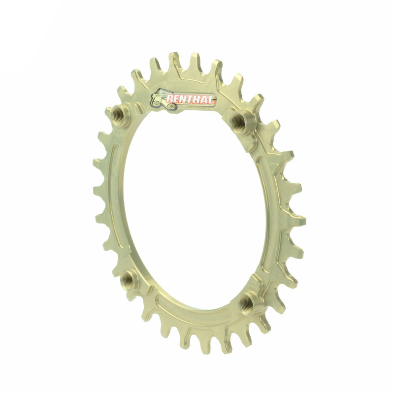Renthal 1XR Chainring 104 mm. BCD 30T - Hard Anodized Aluminum Gold Sprockets Renthal