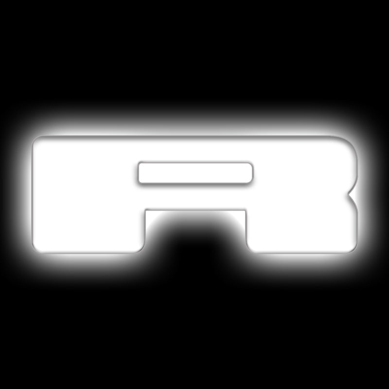ORACLE Lighting Universal Illuminated LED Letter Badges - Matte Wht Surface Finish - R Light Accessories and Wiring ORACLE Lighting