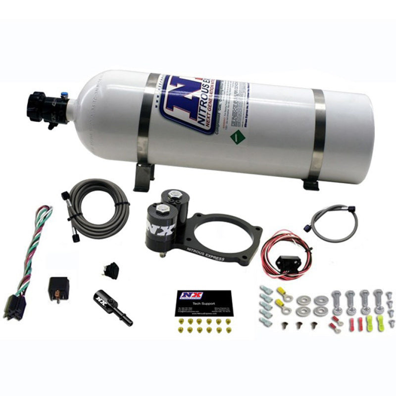 Nitrous Express Dodge Hellcat/Demon Nitrous Plate Kit w/15lb Bottle Nitrous Systems Nitrous Express