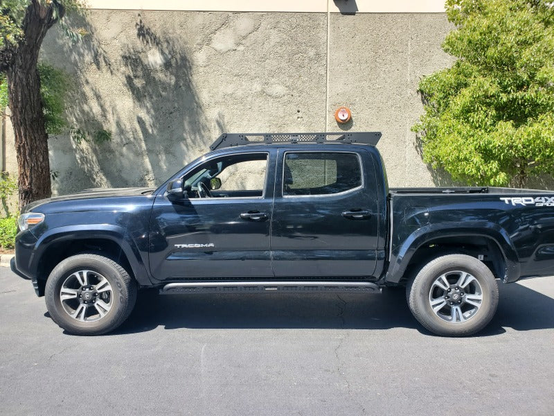 Go Rhino 18-23 Toyota Tacoma 4Door Frame Mount Sliders - Textured Black Frame Sliders Go Rhino