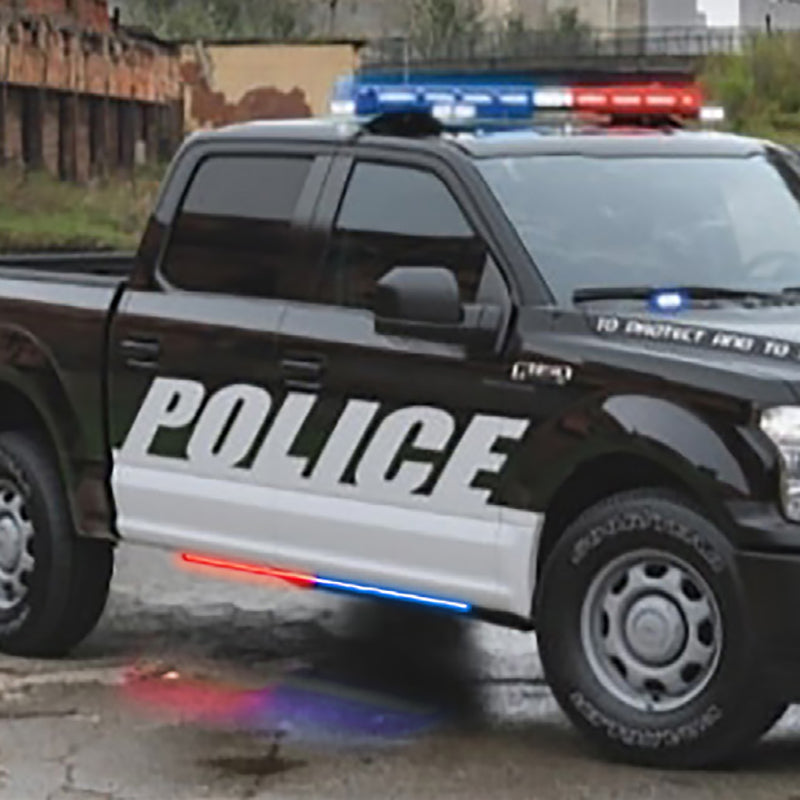 Putco 15-23 Ford F-150 Blade Rocker Kits Sideliners - Amber/White Light Mounts Putco