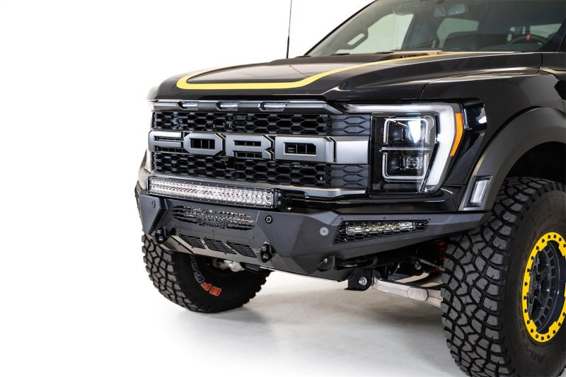 Addictive Desert Designs 21-22 Ford Raptor HoneyBadger Front Bumper Bumpers - Steel Addictive Desert Designs