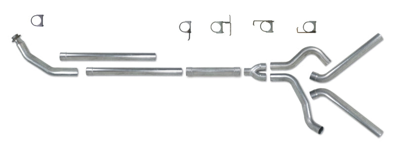 Diamond Eye KIT 4in TB MFLR RPLCMENT PIPE DUAL SS: 94-02 DODGE CUMMINS 5.9L Turbo Back Diamond Eye Performance