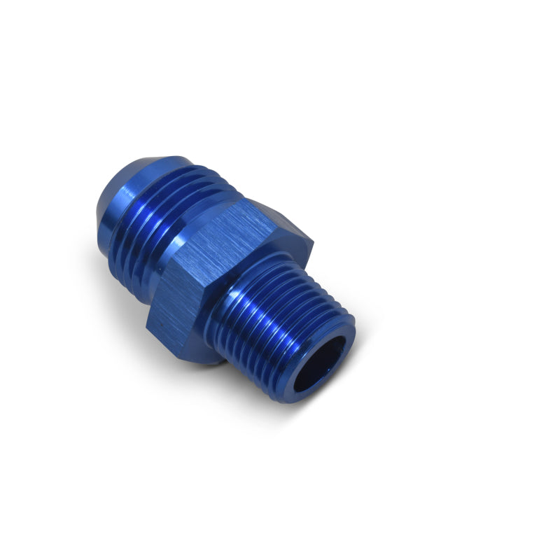 Russell Performance -16 AN to 3/4in NPT Straight Flare to Pipe (Blue) Fittings Russell
