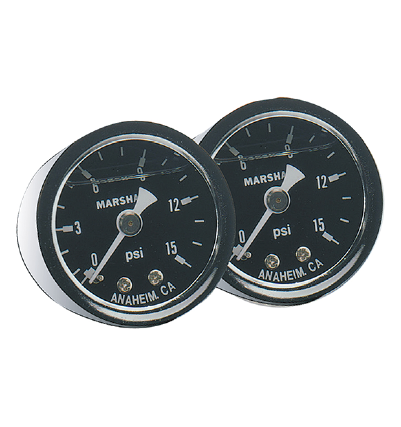 Fragola Fuel Pressure Gauge 0-30 PSI Dry Fuel Pressure Regulators Fragola