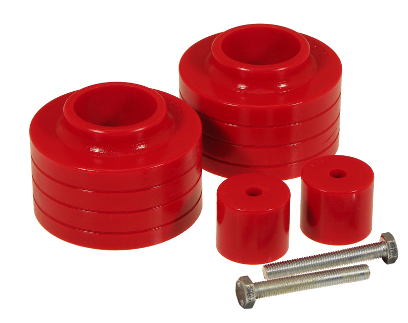 Prothane Jeep TJ 1.5-2in Lift Coil Spring Isolator - Red Spring Insulators Prothane