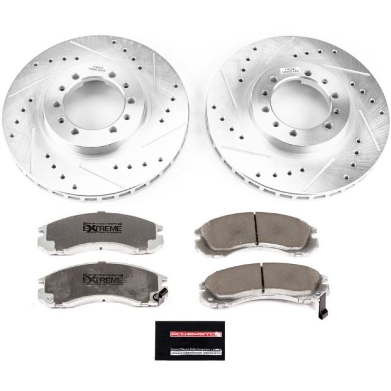Power Stop 91-96 Mitsubishi Montero Front Z26 Street Warrior Brake Kit Brake Kits - Performance D&S PowerStop
