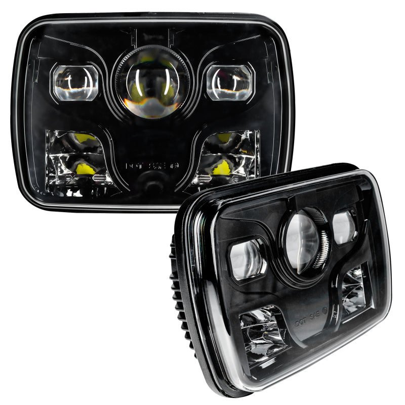 Oracle 7inx6in 40W Replacement LED Headlight - Black (Pair) Light Bars & Cubes ORACLE Lighting