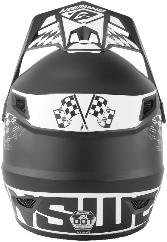 Answer AR1 Sweep Helmet Black/White Youth - Small Helmets and Accessories Answer