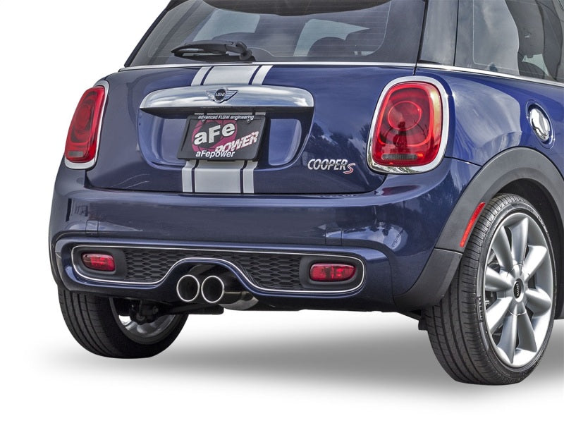 aFe MACHForce XP Exhausts Cat-Back SS-304 14-17 Mini Cooper S Hardtop 2-Door w/ Polished Tips Catback aFe
