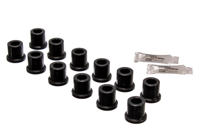 Energy Suspension Rear Spring & Shackle Bushing - Black Bushing Kits Energy Suspension