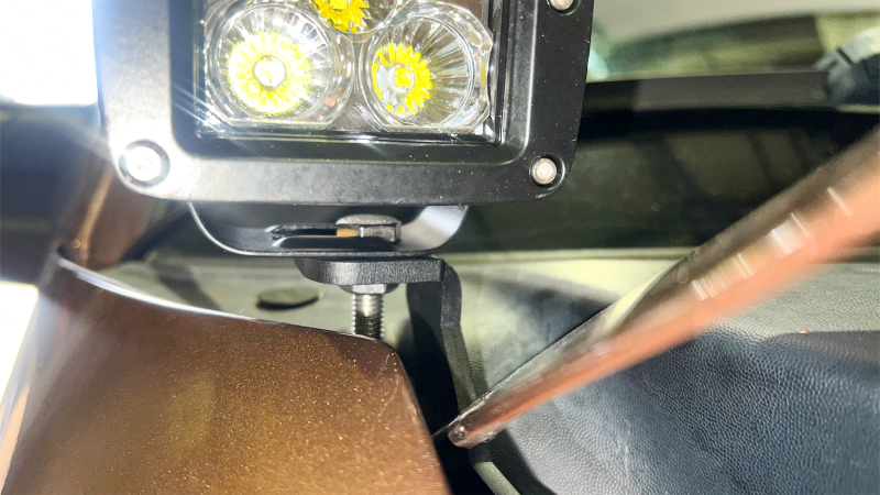 Fishbone Offroad 04-14 Ford F150 / 10-14 Raptor Hood Light Bracket - Black Light Mounts Fishbone Offroad