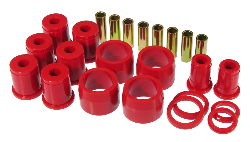 Prothane 65-70 GM Full Size Rear Upper/Lower Control Arm Bushings - Red Bushing Kits Prothane