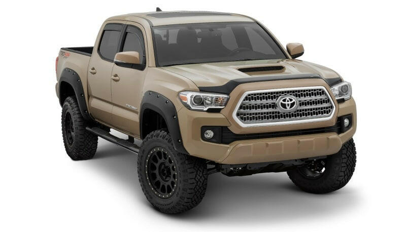 Bushwacker 16-18 Toyota Tacoma Pocket Style Flares 4pc 60.5/73.7in Bed - Black Fender Flares Bushwacker