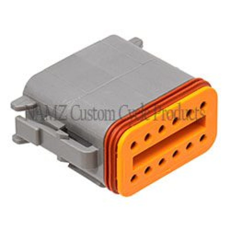 NAMZ Deutsch DT Series 12-Wire Plug & Wedgelock - Grey (Repl. HD 72139-94GY) Wiring Connectors NAMZ
