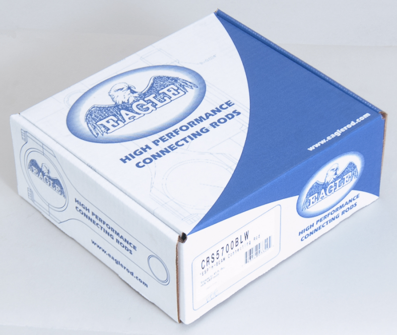 Eagle Chevrolet Small Block 5.700in Length Forged 4340 Steel Lightweight H-Beam Rods - Set of 8 Connecting Rods - 8Cyl Eagle