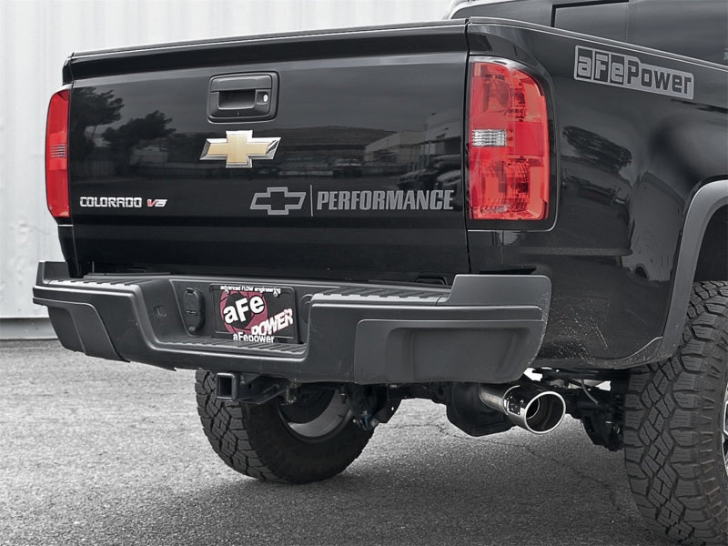 aFe Mach Force-XP Exhaust 3in CB SS 15-17 GM Colorado/Canyon 2.5L/3.6L Side Exit w/ Polished Tip Catback aFe