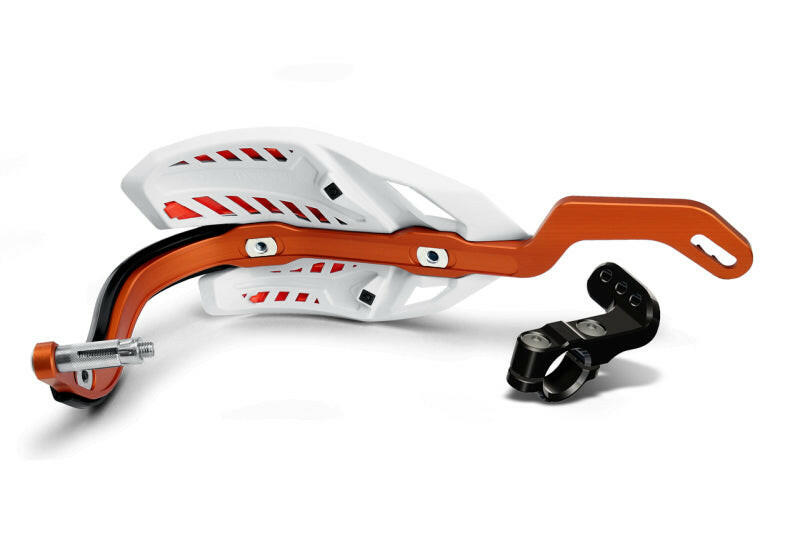Cycra CRM Ultra 1-1/8 in. Clamp w/White Shield/Orange Cover Hand Guards Cycra