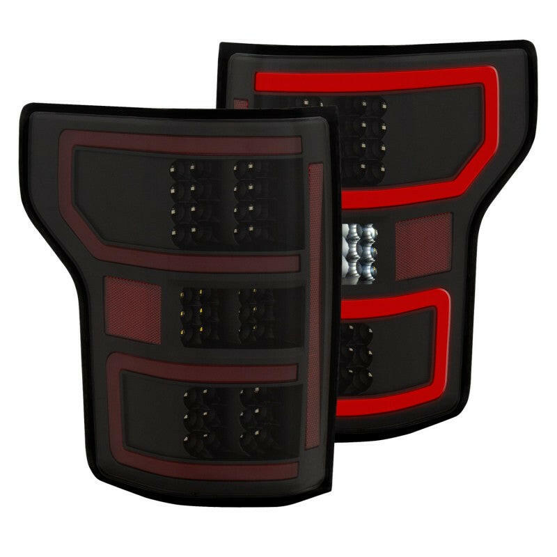 ANZO 18-19 Ford F-150 LED Taillights Black Tail Lights ANZO