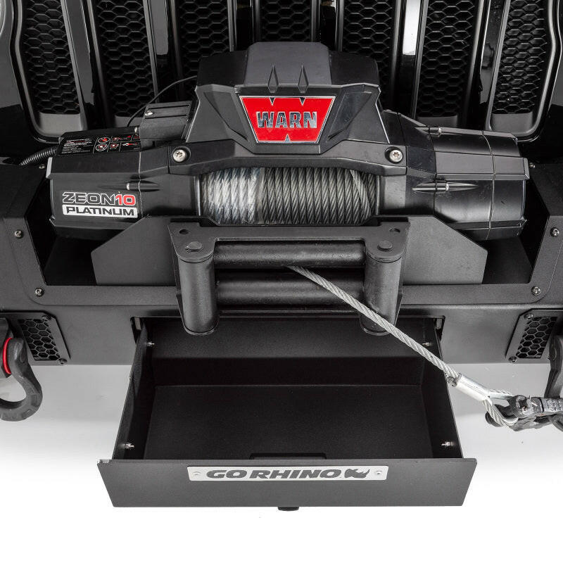 Go Rhino 07-20 Jeep Wrangler JL/JLU/JK/JKU/Gladiator JT Trailline Front Stubby Bumper Bumpers - Steel Go Rhino