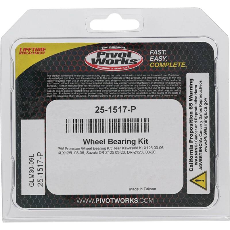 Pivot Works Premium Wheel Bearing Wheel Bearings Pivot Works