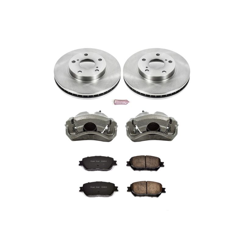 Power Stop 02-06 Toyota Camry Front Autospecialty Brake Kit w/Calipers Brake Kits - OE PowerStop