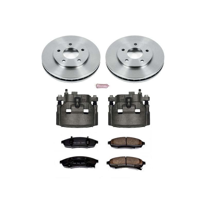 Power Stop 88-95 Buick Regal Front Autospecialty Brake Kit w/Calipers Brake Kits - OE PowerStop
