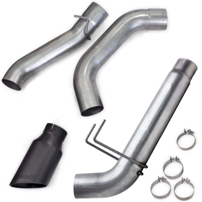 Banks Power 19-23 Dodge Ram Mega Cab 6.7L Cummins Monster Exhaust - SS Single Exhaust w/ Black Tip Catback Banks Power