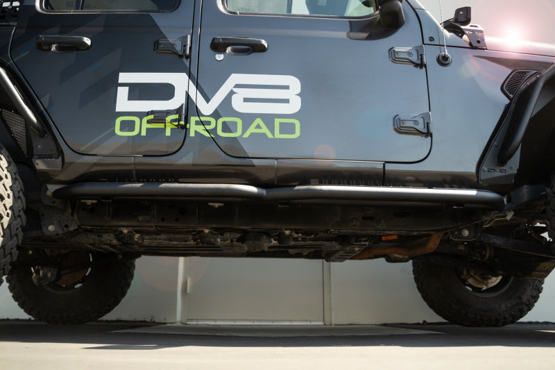 DV8 Offroad 18-23 Jeep Wrangler JL 4 Door Body/Pinch Weld Mounted Step Side Steps DV8 Offroad