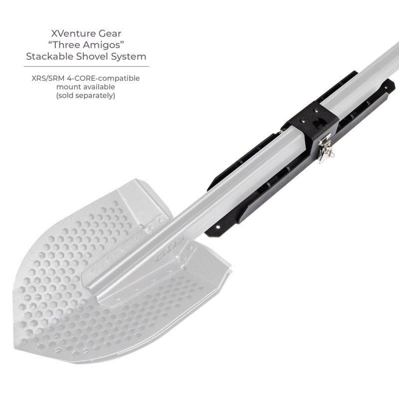 Go Rhino Xventure Gear Sharktooth Stackable Shovel - Textured Black Recovery Boards Go Rhino