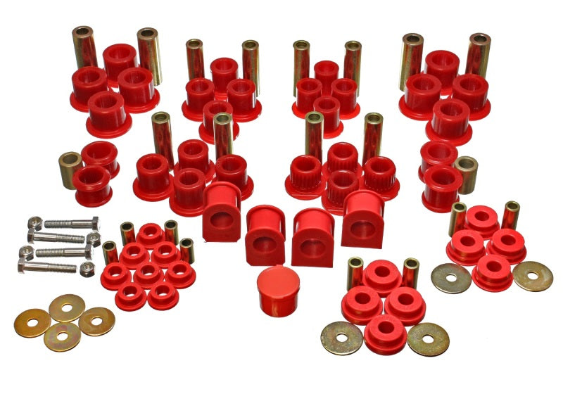 Energy Suspension 99-04 Ford F-250 4WD Superduty Red Hyper-flex Master Bushing Set Bushing Kits Energy Suspension