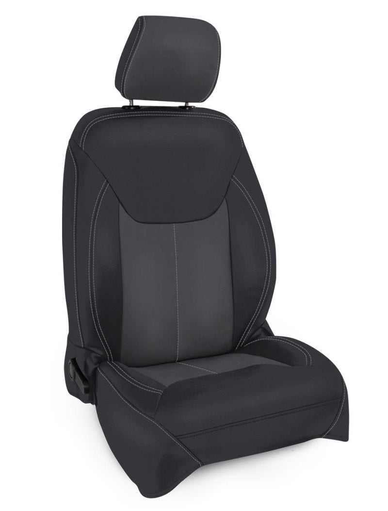 PRP 13-18 Jeep Wrangler JK Front Seat Covers/2 door or 4 door (Pair) - Black/Grey Seat Covers PRP Seats