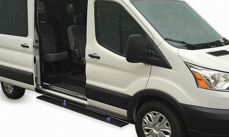 AMP Research 19-21 Mercedes Sprinter Van PowerStep - Black Running Boards AMP Research