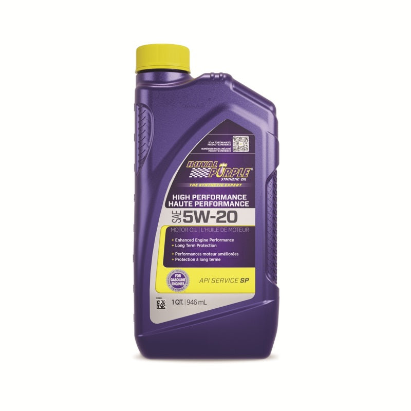 Royal Purple Synthetic High Performance 5W-20 Motor Oil (Canada) - 1 Quart Motor Oils Royal Purple