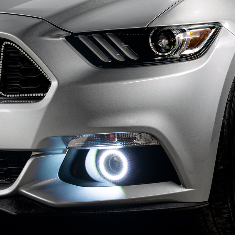 Oracle 15-17 Ford Mustang Dynamic RGB+A Projector Surface Mount Fog Light Halo Kit - Fog Lights ORACLE Lighting