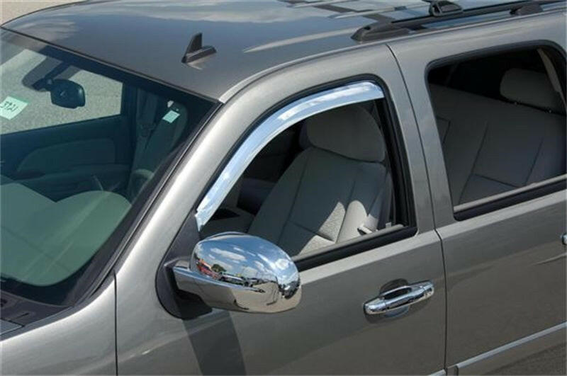 Putco 14-14 Chevrolet Silverado HD - Crew Cab (Front Only) Element Chrome Window Visors Wind Deflectors Putco