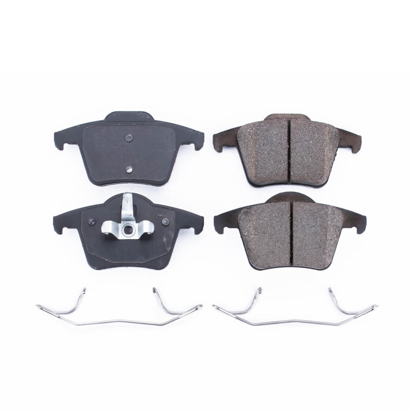 Power Stop 03-14 Volvo XC90 Rear Z17 Evolution Ceramic Brake Pads w/Hardware Brake Pads - OE PowerStop