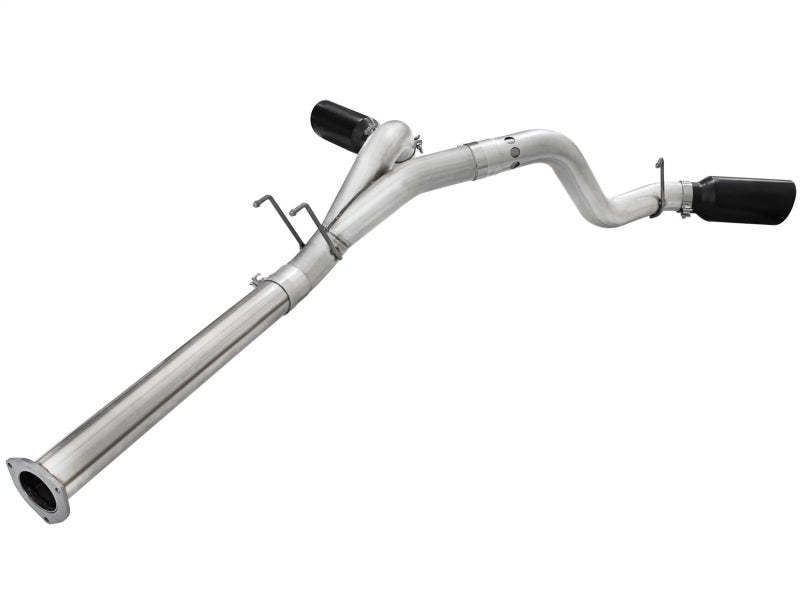 aFe Atlas Exhaust 4in DPF-Back Al Steel 11-14 Ford Diesel Trucks V8-6.7L (td) DPF Back aFe