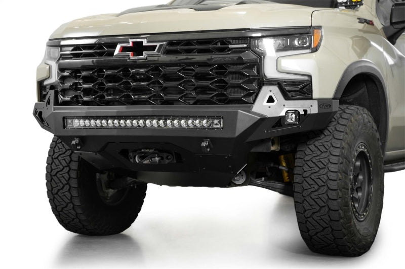 Addictive Desert Designs 2022+ Chevy Silverado 1500 ZR2 Stealth Fighter Front Bumper Bumpers - Steel Addictive Desert Designs