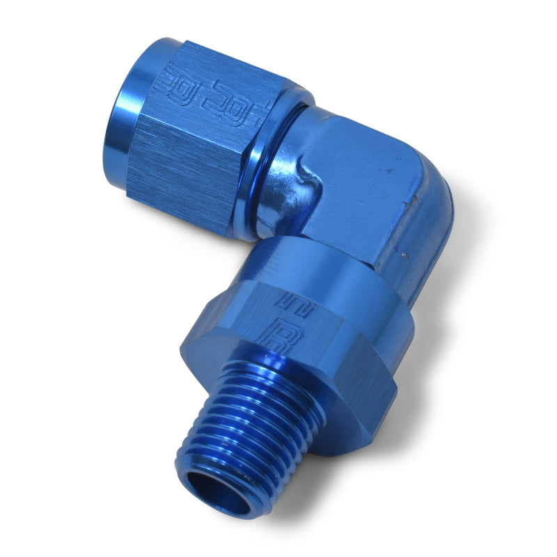 Russell Performance -6 AN 90 Degree Female to Male 3/8in Swivel NPT Fitting Fittings Russell