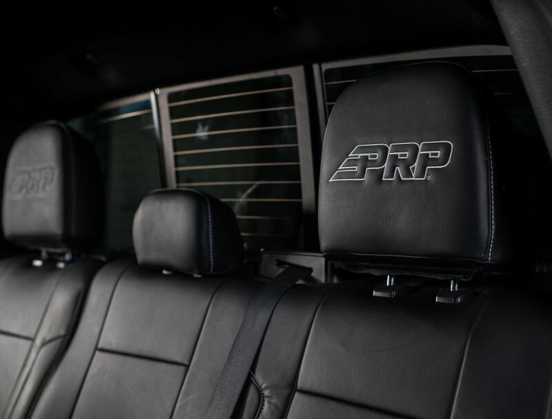 PRP 12-14 Ford Raptor Rear Bench Seat Covers- Black with Silver Stitch Seat Covers PRP Seats