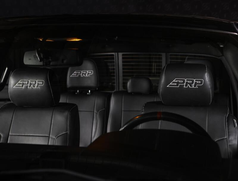 PRP 12-14 Ford Raptor Rear Bench Seat Covers- Black with Silver Stitch Seat Covers PRP Seats