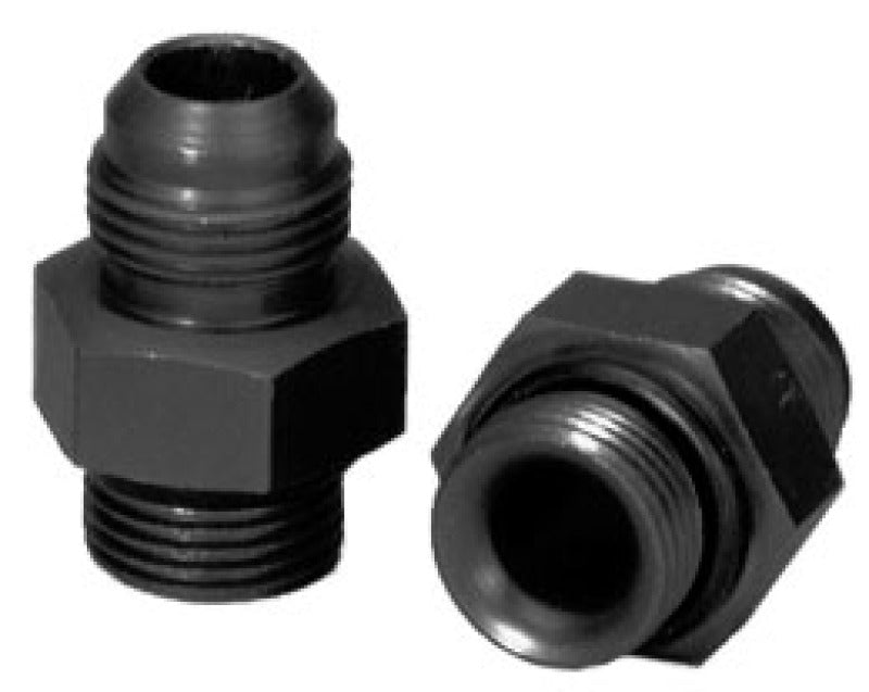 Moroso Dry Sump/External Oil Pump Fitting -10An to -10An w/O-Ring - Aluminum - 2 Pack Fittings Moroso