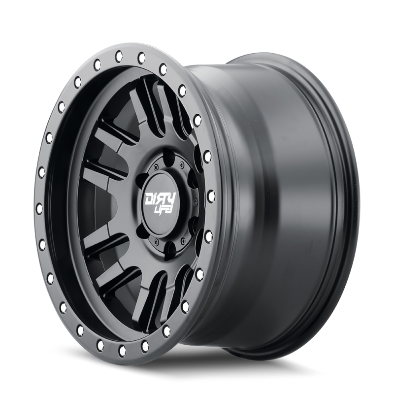 Dirty Life 9309 Canyon Pro 17x9/6x135 BP/0mm Offset/87.1mm Hub Matte Black Wheel - Beadlock Wheels - Cast Dirty Life